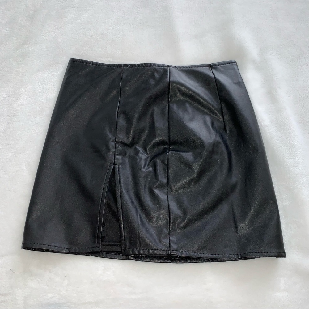 mini leather skirt